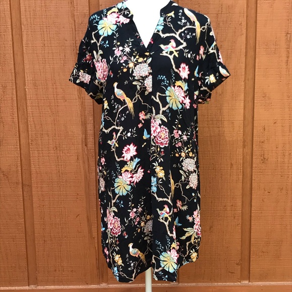 GP&J Baker for H&M Floral Bird Nature Print Dress - Picture 2 of 6